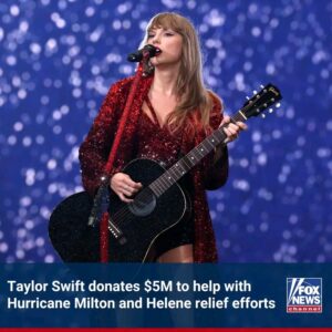 ‘REBUILD AND RECOVER’: Feeding America announced that Taylor Swift donated $5 million to their organization, which is aiding Florida, Georgia, North Carolina and South Carolina in the wake of devastating hurricanes.