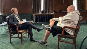 ABC News' Jonathan Karl sits down with Senator John Fetterman in the Senate Budget Committee hearing room