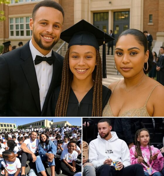 Just In:”Stephen Curry and Ayesha Curry attend their daughter Riley Curry’s end-of-school-year graduation. The superstar dad’s presence causes the classroom to erupt with excitement due to his friendly and approachable demeanor...Read More..